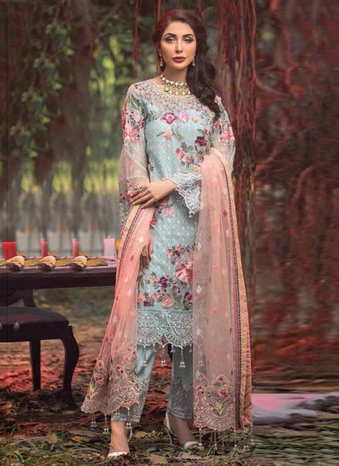 RAMSHA CRIMSON nx Latest fancy Designer Heavy Festive Wear Georgette With Heavy Embroidery Patch Work Pakistani Salwar Suit Collection